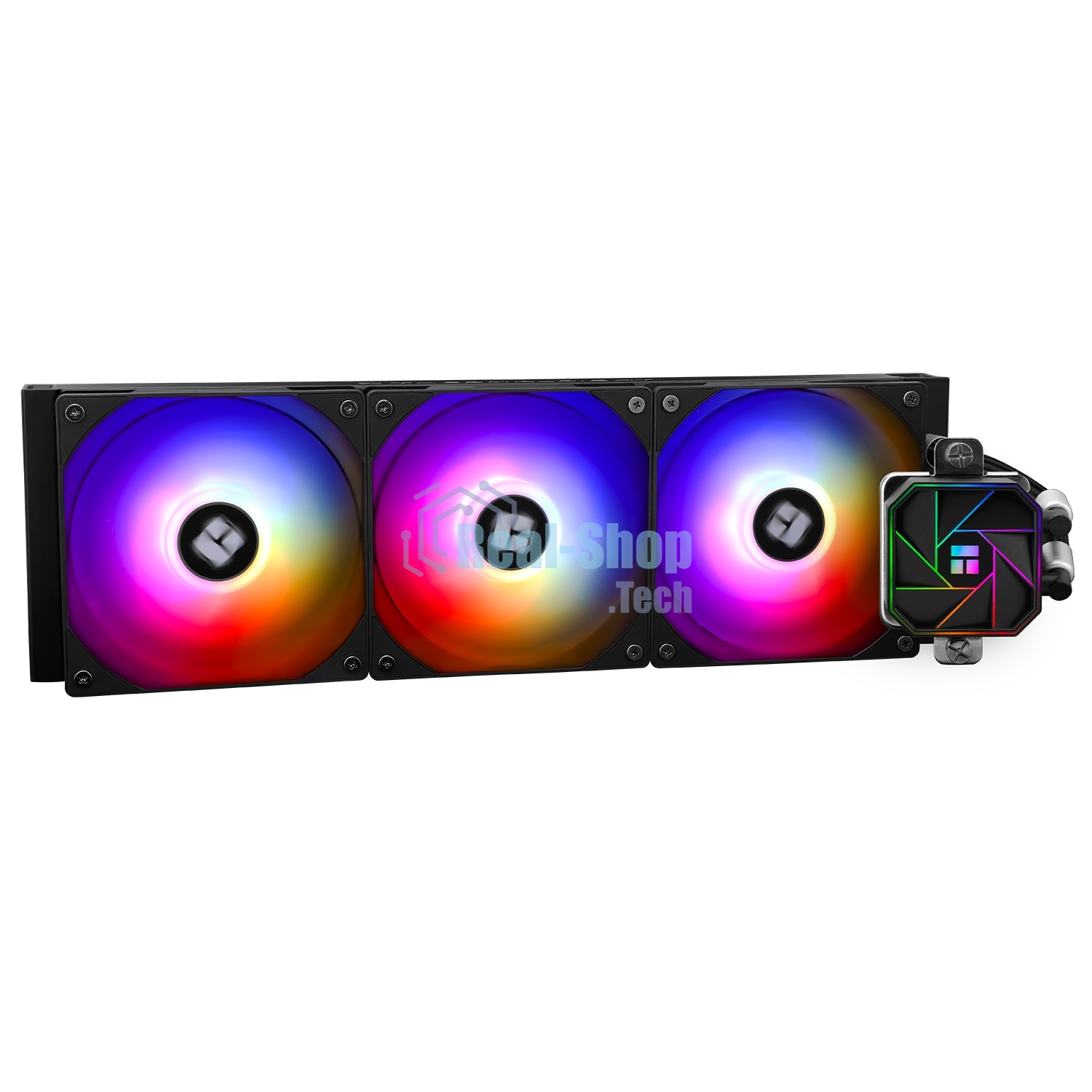 Система жидкостного охлаждения Thermalright Aqua Elite 360 V3 ARGB Soc-AM5/AM4/1151/1200/2066/1700 черный 4-pin 25.6dB Al Ret (A-ELITE-BL-360-ARGB-V3)