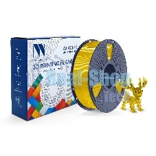 Филамент NVPrint PLA+ Trasparent Yellow для 3D печати диаметр 1.75мм длина 330 метров масса 1 кг