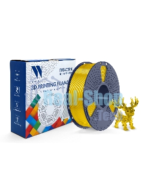 Филамент NVPrint PLA+ Trasparent Yellow для 3D печати диаметр 1.75мм длина 330 метров масса 1 кг