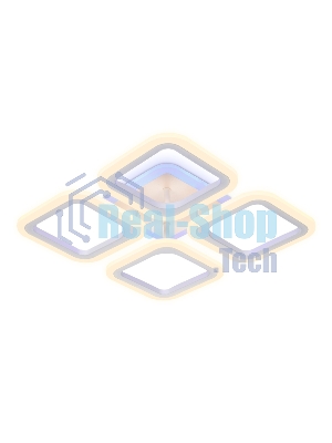 Потолочный светодиодный светильник FA441/4 WH белый 72W 520*520*80 (ПДУ РАДИО 2.4G)