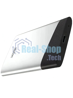 Внешний SSD Netac Z6S, 960 GB, USB 3.2 Gen 2 Type-C, R/W 520/480, серебристый