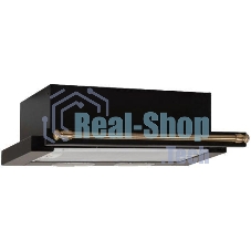 Вытяжка встраиваемая Elikor Интегра 60П-400-В2Л черный/бронза, 60 см, 400 куб. м/ч, 55 дБ