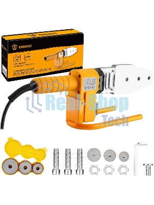 Сварочный аппарат для пластиковых труб Deko PPWM2100W LCD раструбная 2.1кВт (кейс в комплекте)