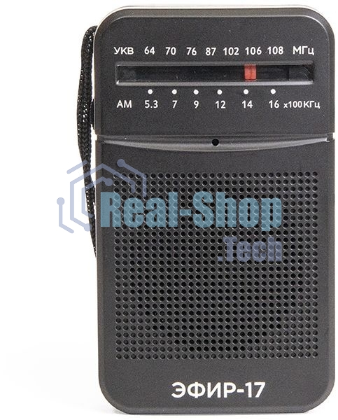 Радиоприемник портативный Сигнал Эфир-17 черный