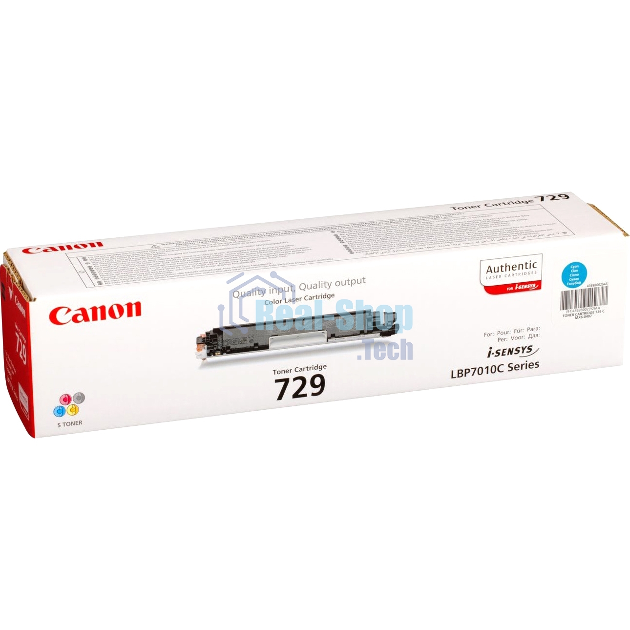 Картридж лазерный Canon Cartridge 729C (4369B002) голубой (1000 стр.) для Canon i-Sensys LBP-7010C/7018C