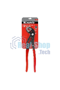 Переставные клещи Matrix 250 мм, кнопочный механизм, хром-ванадий, обливные рукоятки