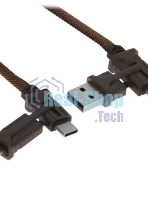Кабель USB-C HOCO X14 Double speed Type-C - Lightning, 3A, 20W, 1 м, черный