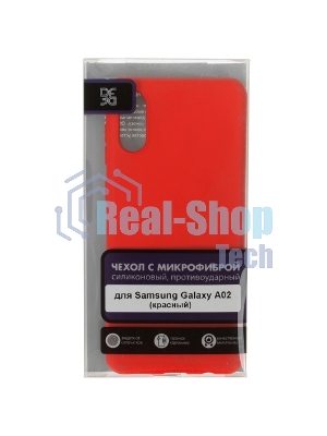 Чехол (клип-кейс) DF sOriginal-27, для Samsung Galaxy A02, красный df soriginal-27 (red)