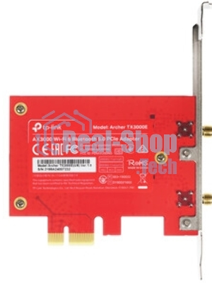 Адаптер TP-Link Wi-Fi 11AX 3000Mbps dual-band PCI-E adapter, two external Antennas