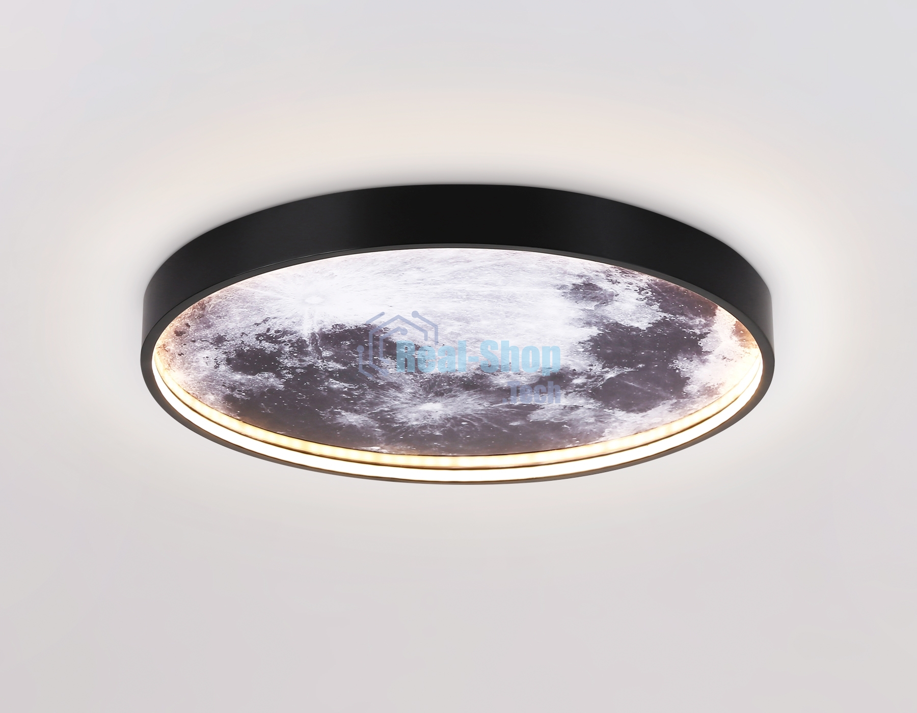 Настенно-потолочный светодиодный светильник Ambrella light FW11110 BK черный 15W LED 3000-6400K D240*38