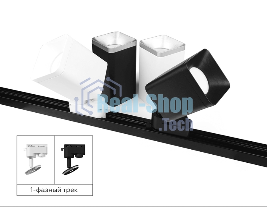 Насадка для корпуса светильника N7702 SBK черный песок 70*70*H35mm Out10mm MR16