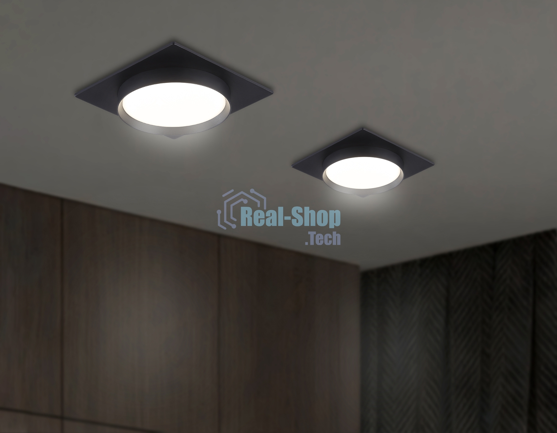 Светильник Ambrella light TN5231 BK черный GX53 110*110*35