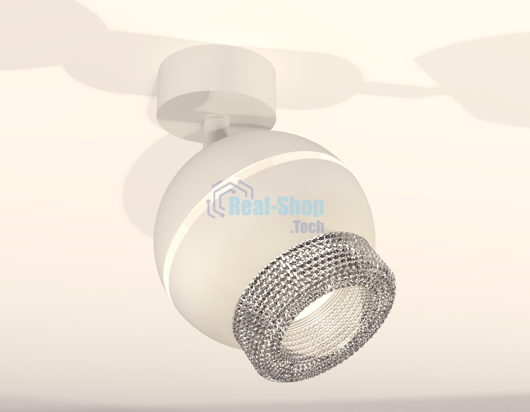 Комплект поворотного светильника Ambrella light XM1101010 SWH/CL белый песок/прозрачный MR16 GU5.3 LED 3W 4200K (A2202, C1101, N7191)