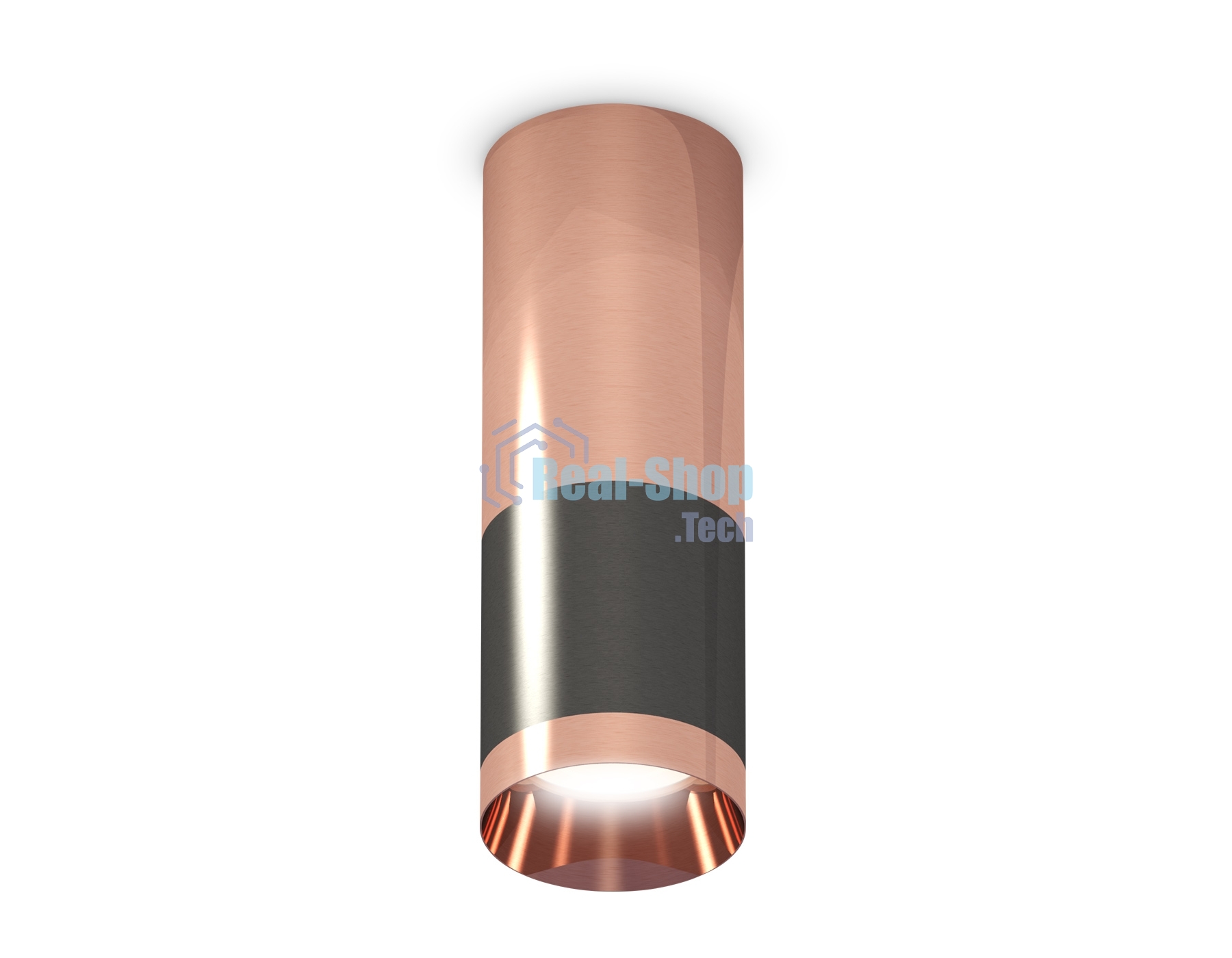 Светильник Ambrella Light XS6303060 DCH/PPG черный хром/золото розовое полированное MR16 GU5.3 (C6303, C6326, A2010, N6135)