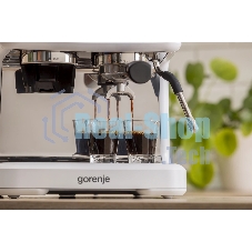 Кофеварка рожковая Gorenje GSACM20W 1550Вт белый/черный