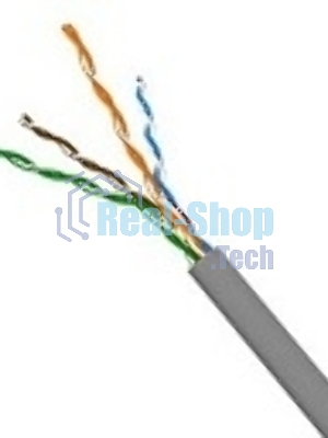 Кабель информационный Lanmaster TWT-5EFTP кат.5е SF/UTP общий экран в оплетке 4X2X24AWG PVC внутренний 305м серый