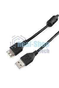 Кабель Gembird PRO CCF-USB2-AMAF-10 USB 2.0 3.0м AM/AF позол.конт., фер.кол., пакет