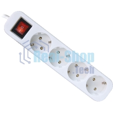 Удлинитель сетевой Defender S430 белый, 3 м, EURO, 4 розетки, 2200 Вт