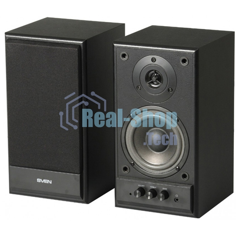 Акустическая система Sven SPS-702 2.0 черный 40Вт