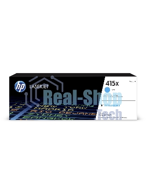 Картридж лазерный HP 415X W2031X голубой для HP HP LJ M454/MFP M479 (6000 стр.)