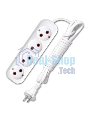 Удлинитель UNIVersal У6-766 ШВВП 2x0,75 4 гн. 3 м 9631943