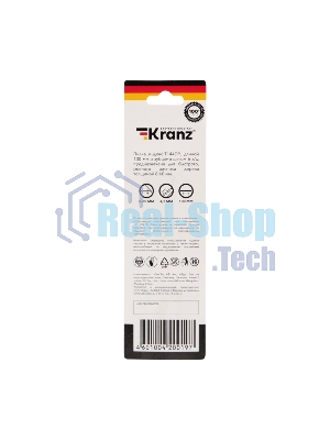 Пилка для электролобзика по дереву Kranz T144DP 100 мм 6 зубьев на дюйм 8-60 мм (2 шт./уп.)