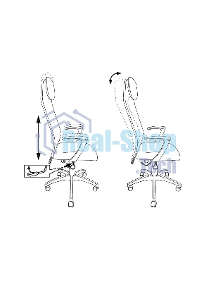 Кресло руководителя Бюрократ KB-8N/DG/TW-12 серый TW-04 TW-12 сетка