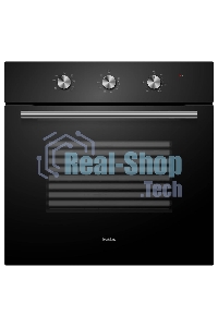 Духовой шкаф встраиваемый полноразмерный Evelux EO 620 B, 60 см, 8 режимов, 65л, черное стекло