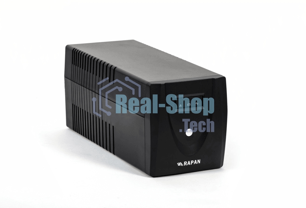 Источник бесперебойного питания RAPAN-UPS 1000 220В 1000ВА/600Вт меандр с АКБ 2х7А·ч интерактивный RAPAN-UPS 1000 power supply 220V 1000VA/600W meander with battery 2x7Ah interactive