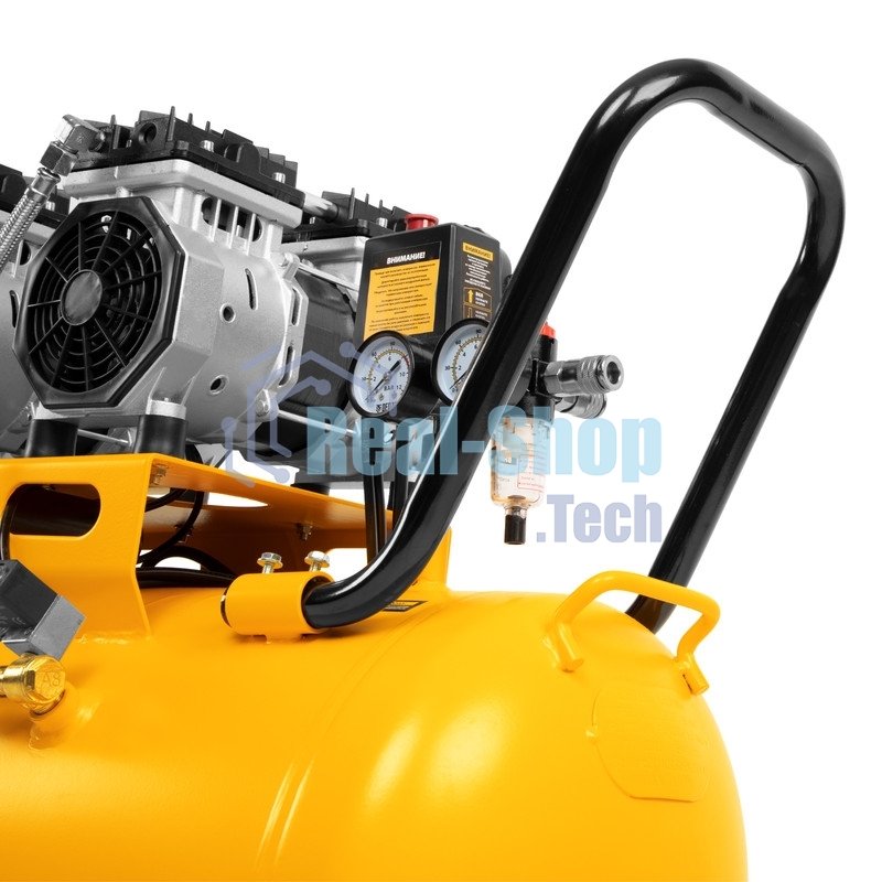 Компрессор безмаслянный малошумный Denzel DLS 1800/100,1800 Вт, 3х600, 100 л, 345 л/мин