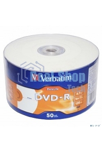 Диск DVD-R Verbatim 4,7 Gb 16x DataLife Inkjet Printable, Shrink, 50 шт (43793)