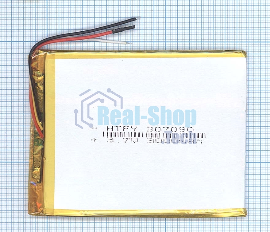 Аккумулятор Li-Pol (батарея) 3x70x90 мм 3pin 3.7V/3000mAh