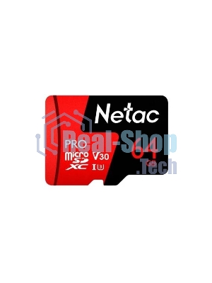 Флеш карта MicroSD card Netac P500 Extreme Pro 64Gb, retail version w/o SD adapter
