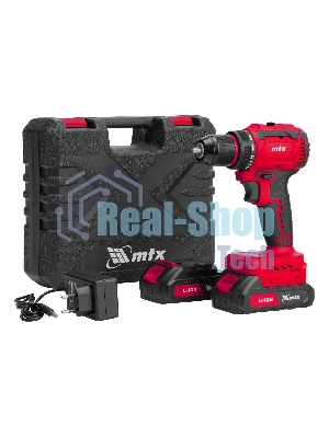 Дрель-шуруповерт MTX CDS-BL-20, 20 В, 2 Ач, 50 Нм, бесщеточный