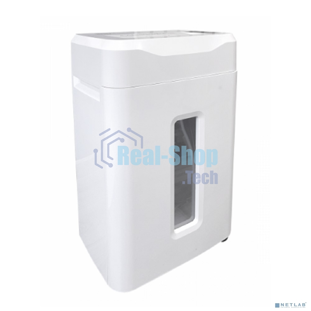 Шредер Office Kit S210N 3,9x38 белый (секр.P-4) фрагменты 16лист. 35лтр. скрепки скобы пл.карты CD