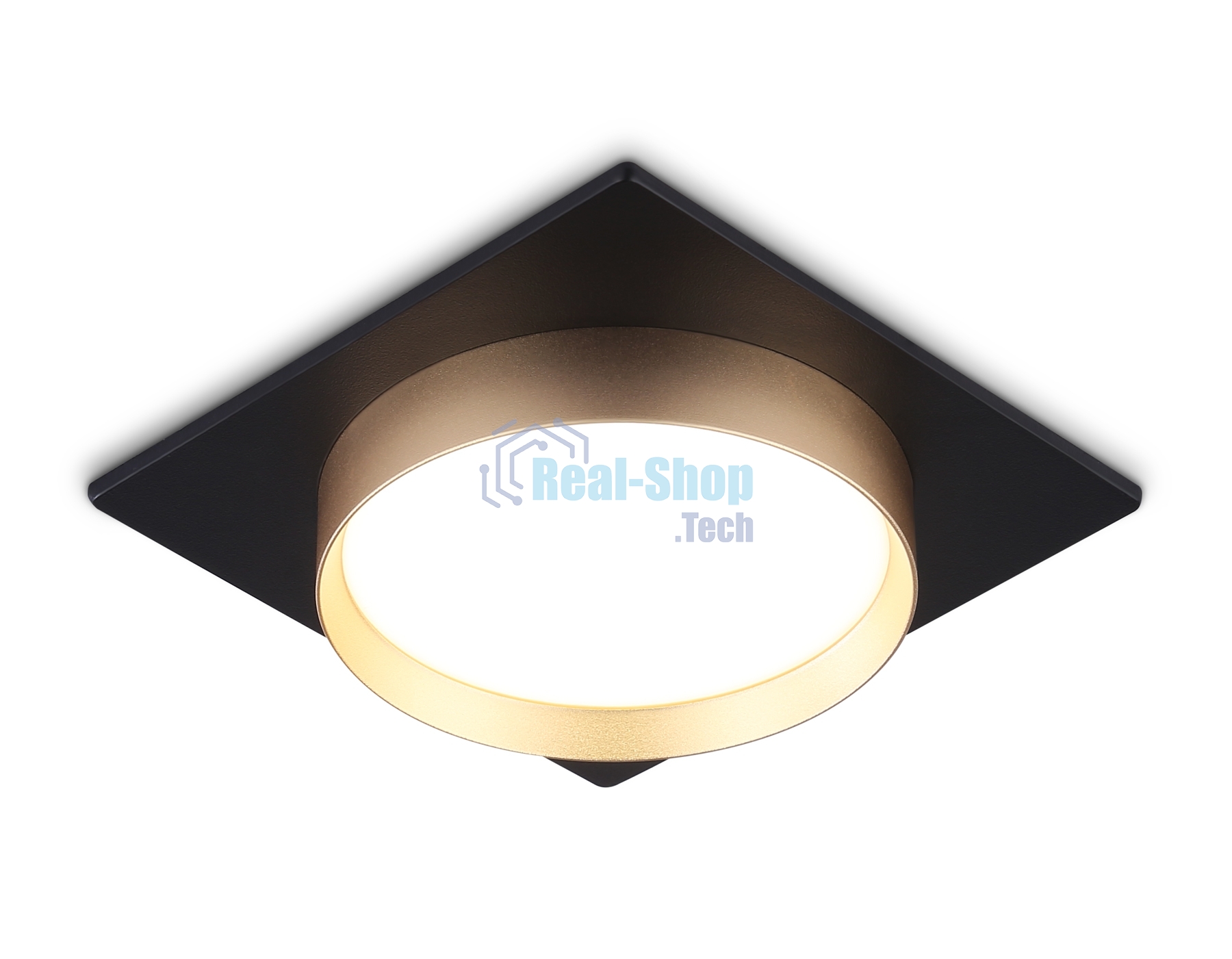 Светильник Ambrella light TN5232 BK/GD черный/золото GX53 max 12W 110*110*35