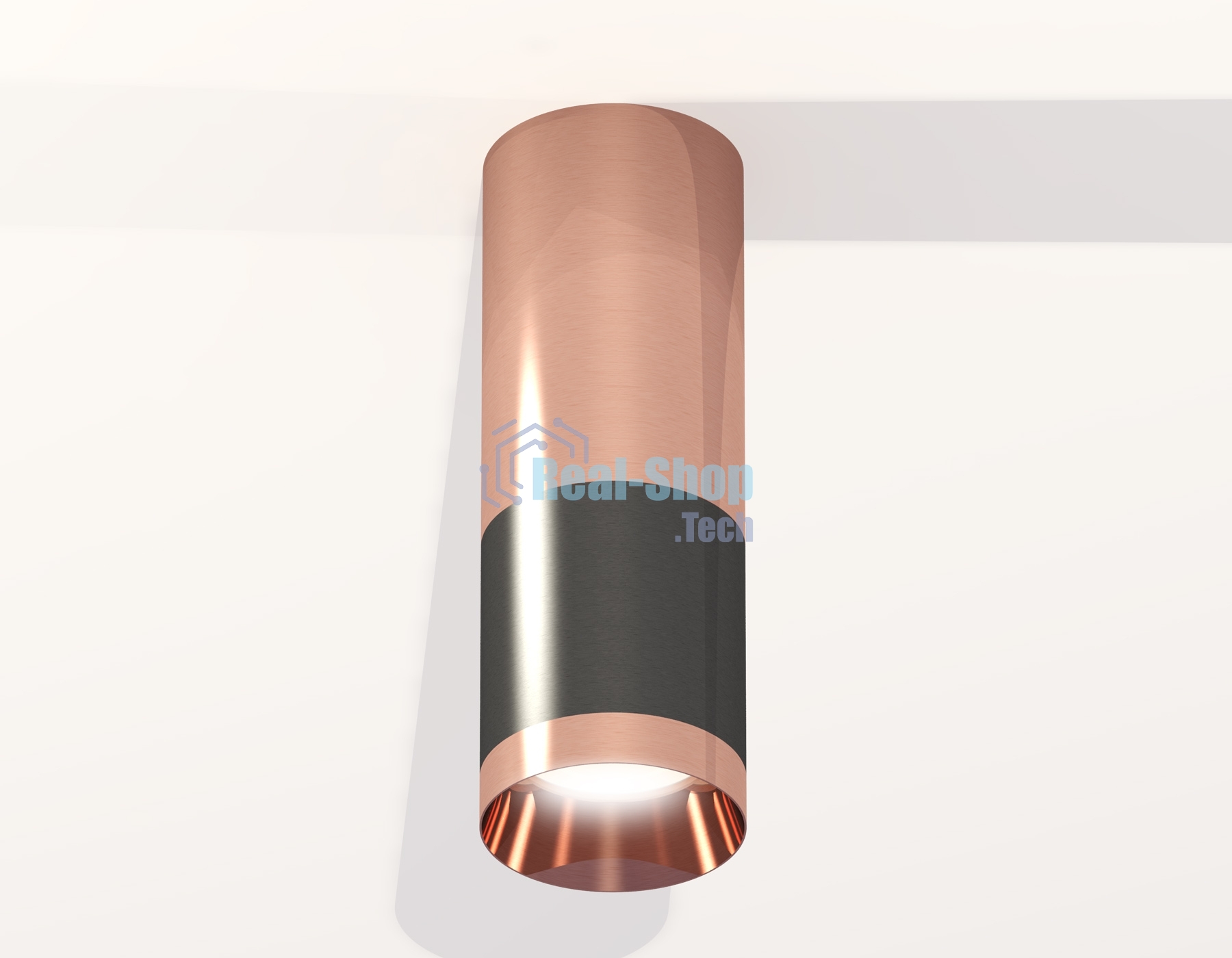 Светильник Ambrella Light XS6303060 DCH/PPG черный хром/золото розовое полированное MR16 GU5.3 (C6303, C6326, A2010, N6135)