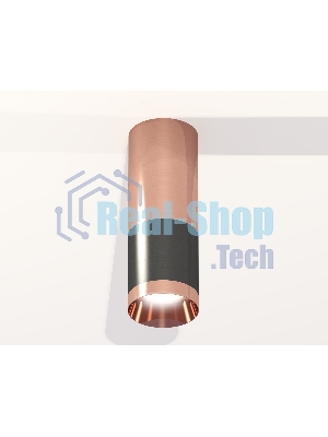 Светильник Ambrella Light XS6303060 DCH/PPG черный хром/золото розовое полированное MR16 GU5.3 (C6303, C6326, A2010, N6135)