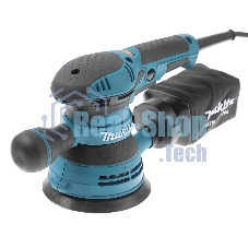 Шлифовальные машины Makita BO5041K ЭШМ, 300Вт,ф125мм,4000-12000об\м,ампл-2.8мм,1.4кг,чем,п\сборник,доп.рукоятка