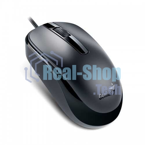 Мышь проводная Genius DX-120 черный, 1000 dpi, USB, кнопки - 3