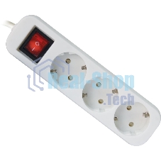 Удлинитель Defender S350 белый 5.0 м, 3 розетки 