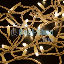 Гирлянда Neon-night Нить 10м, постоянное свечение, белый ПВХ, 230В, теплый белый