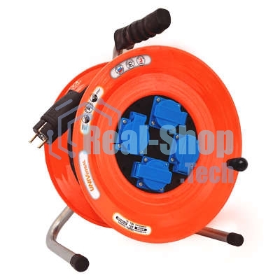 Удлинитель силовой на катушке 4х50 м с заземл. 16А IP44 ВЕМ-259 термо КГ 3х1.5 с защ. крышкой UNIVersal 9632974