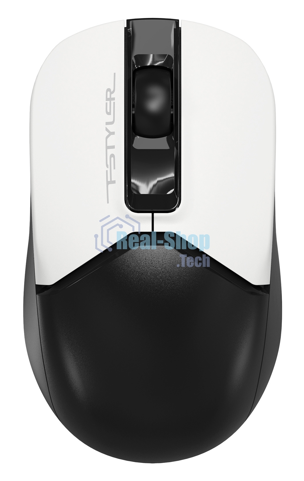 Мышь беспроводная A4Tech Fstyler FG12S белый/черный, 1200 dpi, радиоканал, USB, кнопки - 3