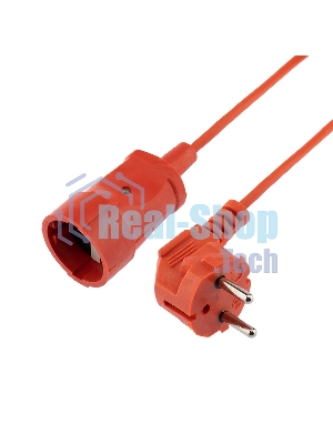 Удлинитель-шнур на рамке PROconnect ПВС 2х0.75, 20 м, б/з, 6 А, 1300 Вт, IP20, оранжевый