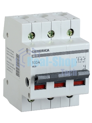 Выключатель нагрузки (мини-рубильник) 3п ВН-32 100А GENERICA IEK MNV15-3-100