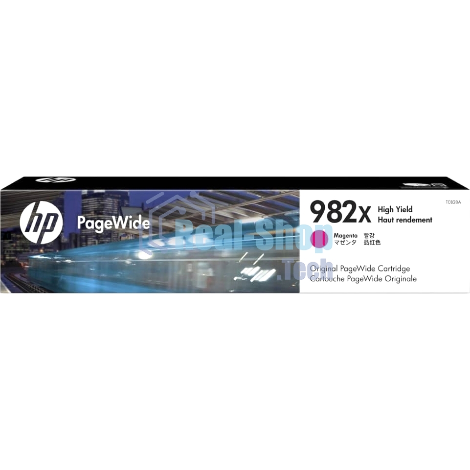 Картридж струйный HP 982X пурпурный PageWide Enterprise Color 765/780/785 T0B28A 16000 стр.