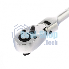 Ключ трещотка 3/8, 72 зуба, с быстрым сбросом. шарнирная СrV Stels