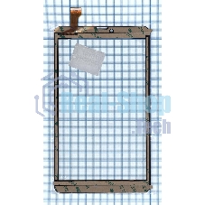 Сенсорное стекло (тачскрин) для Digma Plane 8550S 4G черное