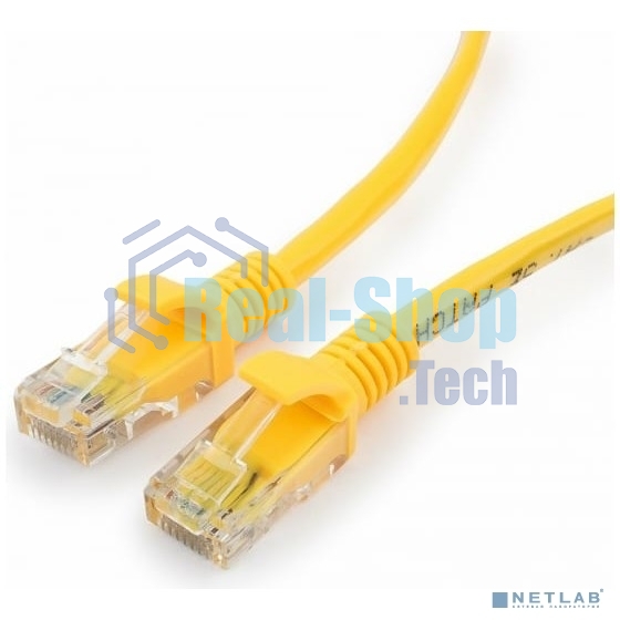 Патч-корд UTP Cablexpert cat.5e, 3м, литой, многожильный, желтый